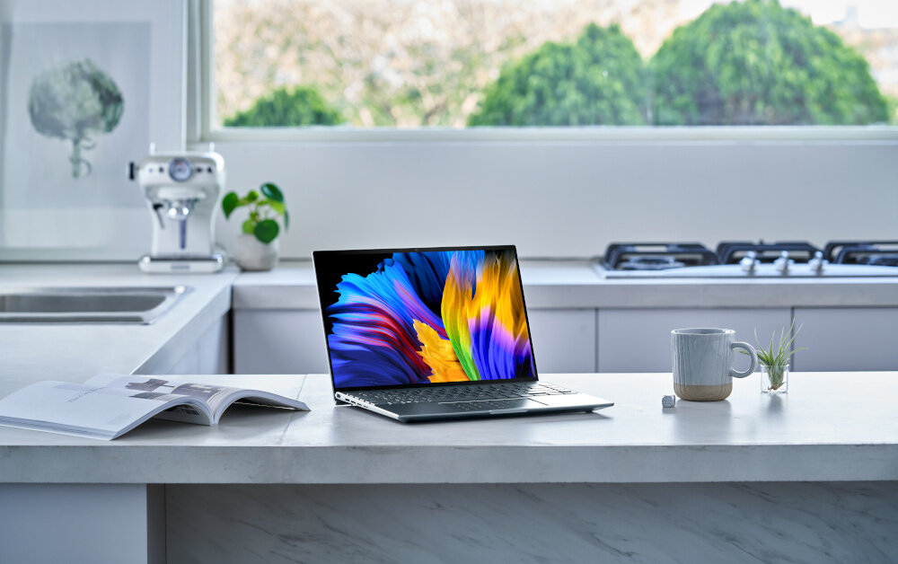 Laptop ASUS Zenbook 14X OLED 14 i5-1135G7 16GB SSD 512GB Windows 11 Home szyfrowanie TPM Windows Hello