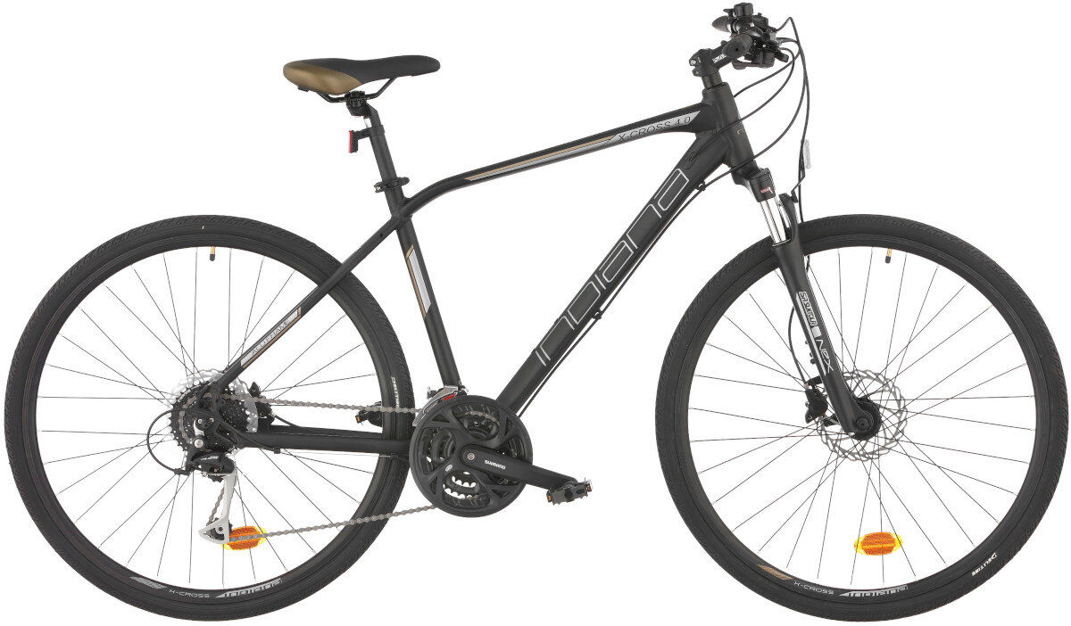 Rower crossowy INDIANA X-Cross 4.0 M23 meski Czarny wyglad
