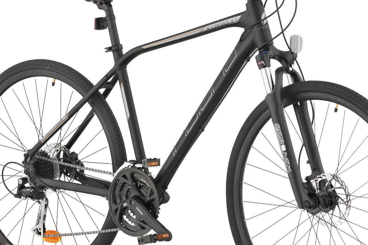Rower crossowy INDIANA X-Cross 4.0 M23 meski Czarny gwarancja