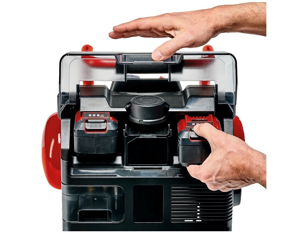 Kompresor EINHELL TE-AC 36-6-8 Li OF Set-Solo Mobilna Moc Bezobsługowy Efektywny Wydajne Źródło Zasilania Bogate wyposażenie