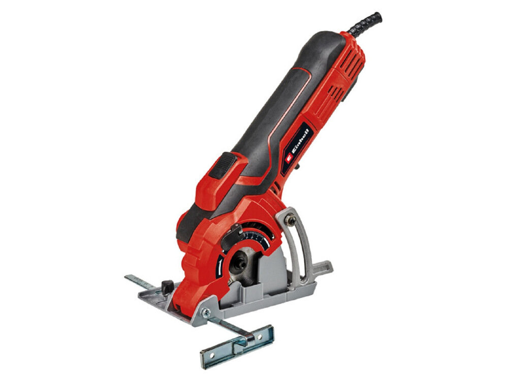 Piła tarczowa EINHELL TC-CS 89 mini pilarka ręczna niewielka lekka poręczna do warsztów rzemieślniczych do domu stół z aluminium silnik szczotkowy moc 600 W prędkość obrotowa do 7200 obr/min