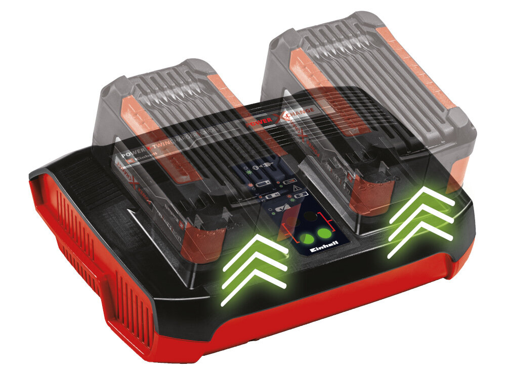 Zestaw startowy EINHELL 4512108 podwojnaladowarka roznoczesne ladowanie dwoch akumulatorow