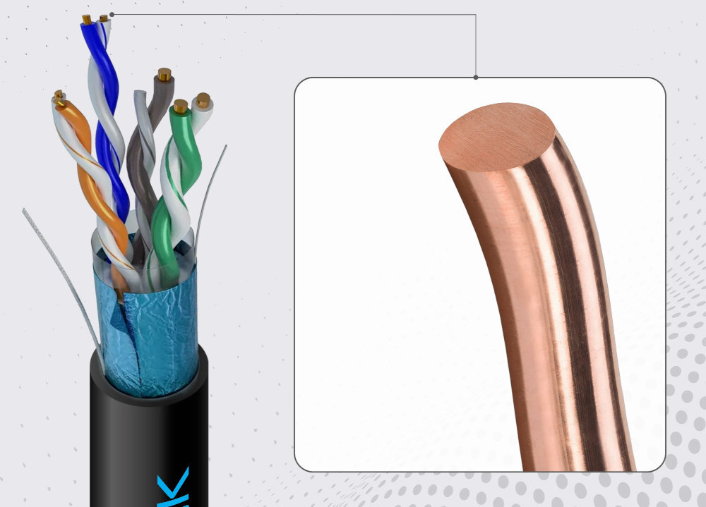 Kabel EXTRALINK Kabel Extralink U/UTP Cat. 6 miedzi 24 AWG transmisja danych czystej miedzi sieci biurowych monitoringów IP - miedziane przewody skrętki