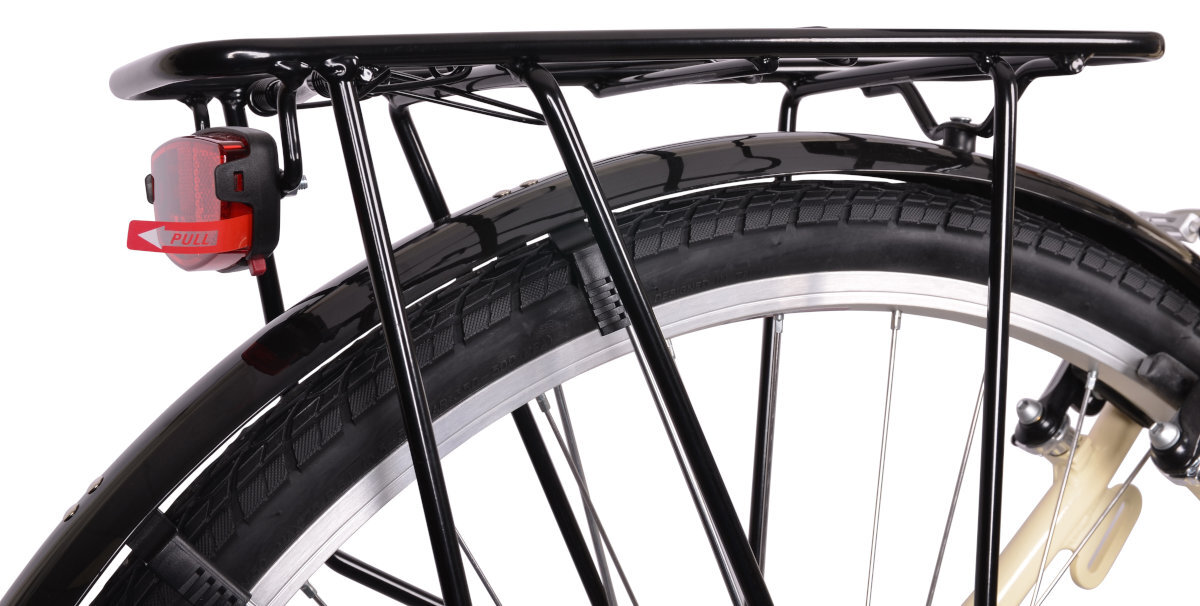 ROWER BOTTECCHIA TRK 200 28 KREMOWY D44 17 pojemnosc na zakupy na bagazniku