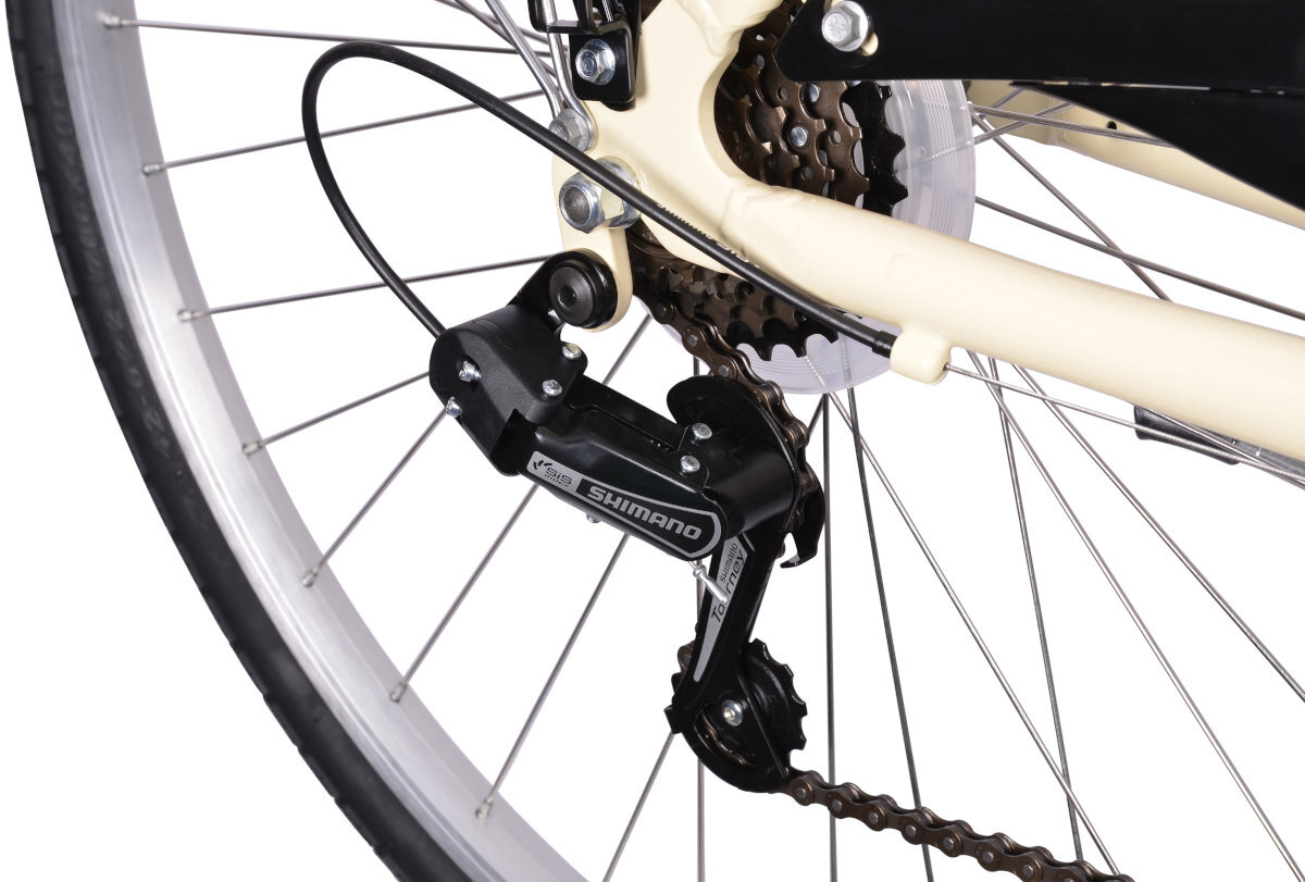 ROWER BOTTECCHIA TRK 200 28 KREMOWY D44 17 wybor biegow do warunkow