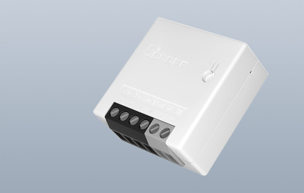 Inteligentny przełącznik SONOFF Smart Switch Mini R2 M0802010010 lacznosc Wi-Fi aplikacja eWeLink harmonogramy pracy sprzetow sterowanie wspolpraca z Amazon Alexa Google Assistant obsluga glosowa inteligentne scenariusze