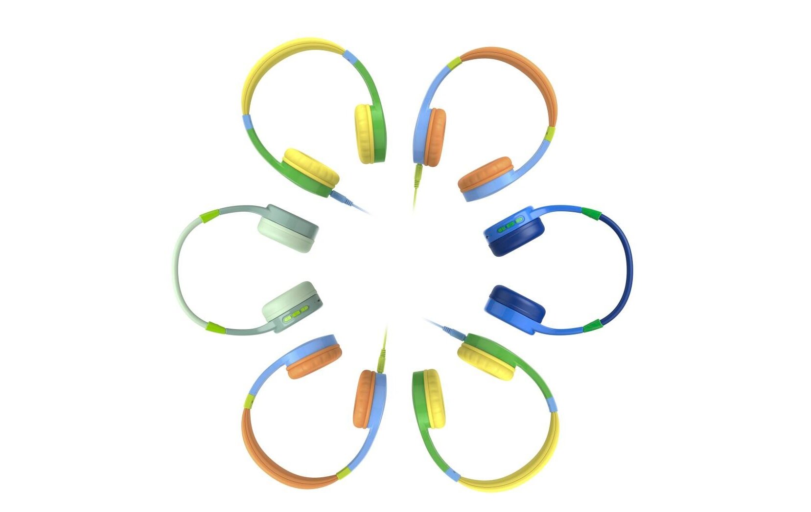 Słuchawki nauszne Hama Kids Guard współpracujące z asystentami głosowymi i działające na złączu Jack 3,5 mm