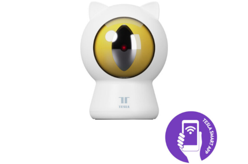Zabawka laserowa TESLA Smart Laser Dot Cats Łatwe konfigurowanie sterowanie telefon iOS Android aplikacja kontrola zabawa kot