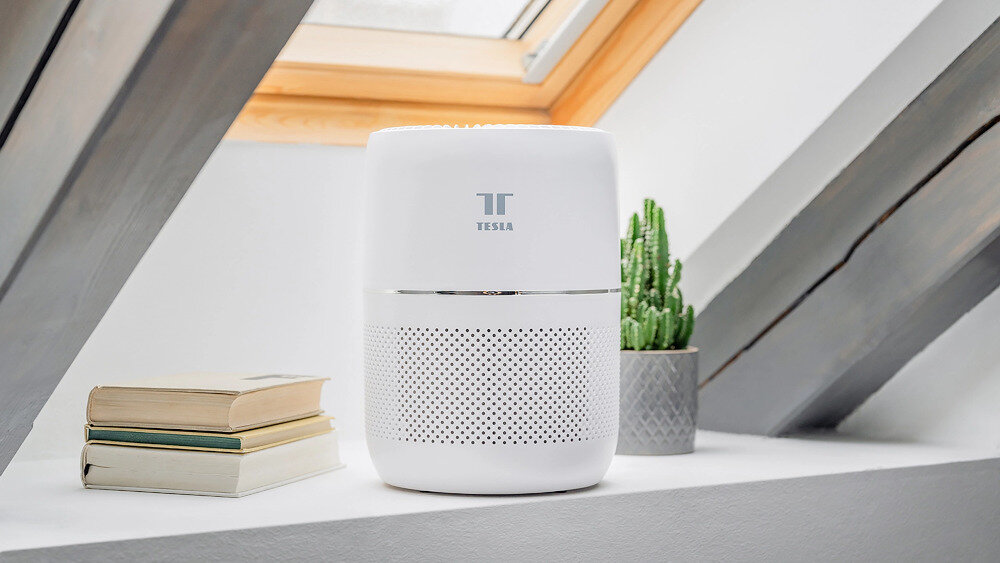 Oczyszczacz powietrza TESLA Air Purifier Mini wysokość czujniki