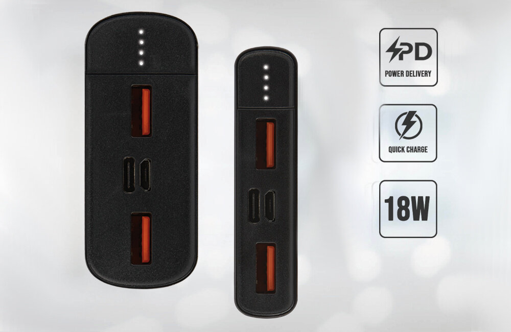 Powerbank FOREVER Core SPF-01 10000mAh Czarny MOC SZYBKIE ŁADOWANIE QUICKCHARGE