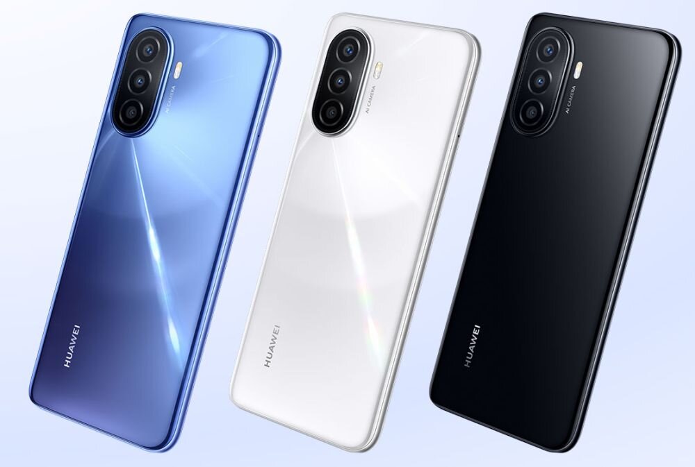Smartfon HUAWEI Nova Y70 ekran bateria aparat procesor ram pamięć pojemność rozdzielczość zdjęcia filmy opis dane cechy blokady system łączność wifi bluetooth obudowa szkło odporność porty muzyka transfer sieć przekątna matryca waga czujniki