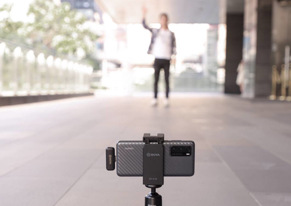 Zestaw bezprzewodowy BOYA BY-WM3T1-U polaczenie bezprzewodowe