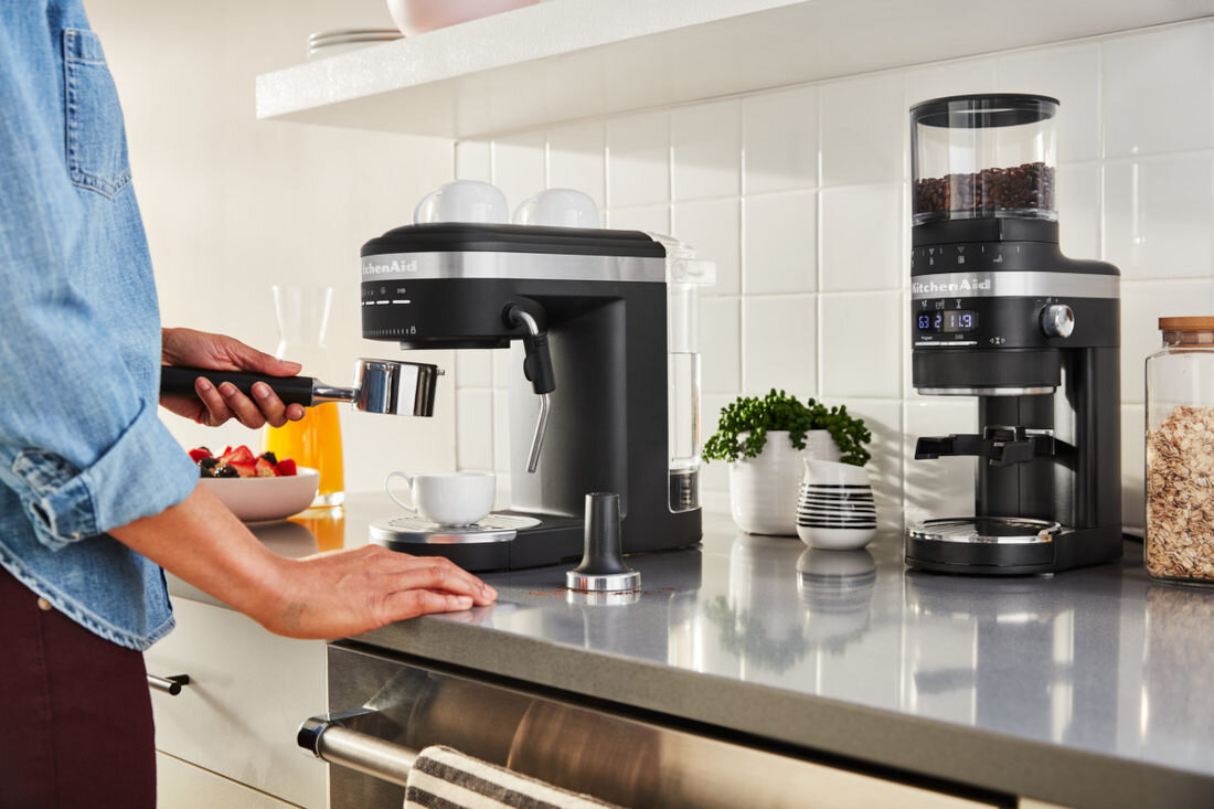 Mlynek do kawy KITCHENAID 5KCG8433EBM Czarny Mat profesjonalne zarna smak precyzja stopien mielenia