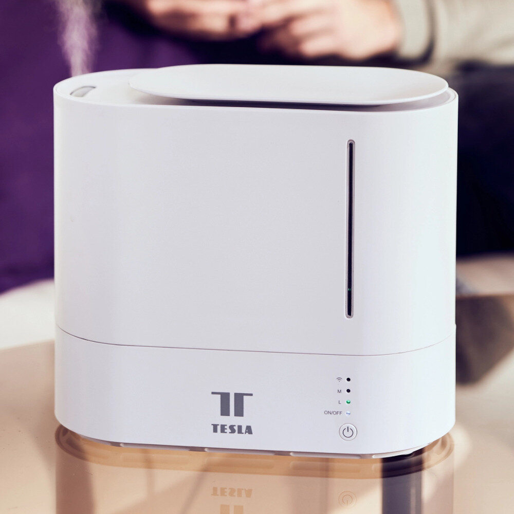 Nawilżacz powietrza TESLA Smart Humidifier wjmowany zbiornik konstrukcja