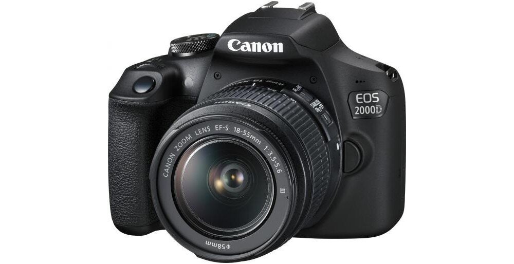 Aparat CANON EOS 2000D zasilanie ostrość filmy nagrywanie obudowa rozdzielczość AF zdjęcia matryca obiektyw