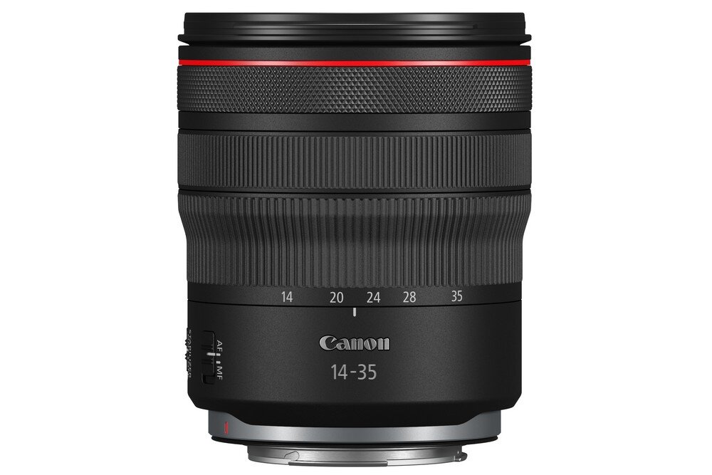 Obiektyw CANON RF 14-35mm F4 L IS USM ogniskowa przysłona ostrość pierścienie optyka soczewki powłoki montaż bagnet światło jasność zoom filtry waga