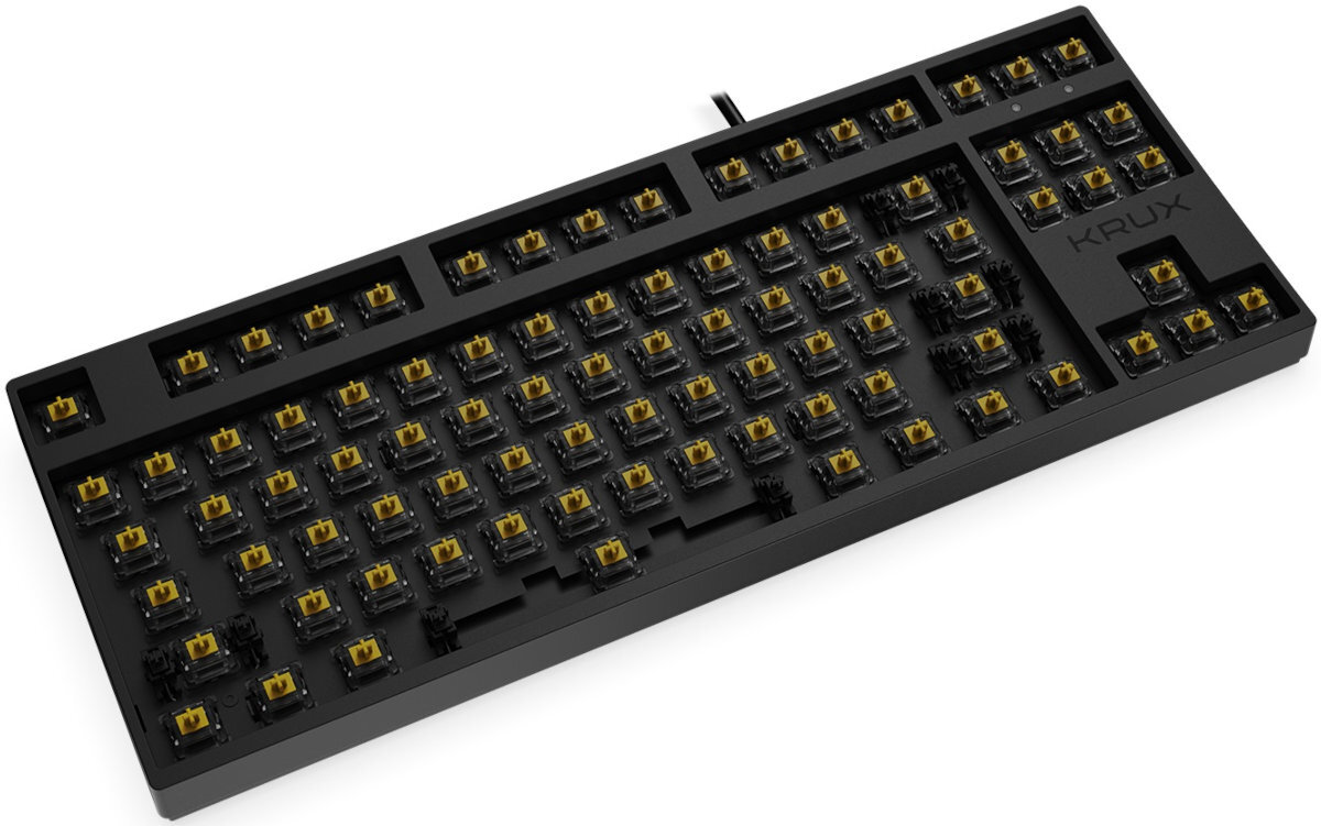 Klawiatura KRUX Atax Pro RGB Pudding Outemu Black precyza wykonanie plastik osłona usztywnienie