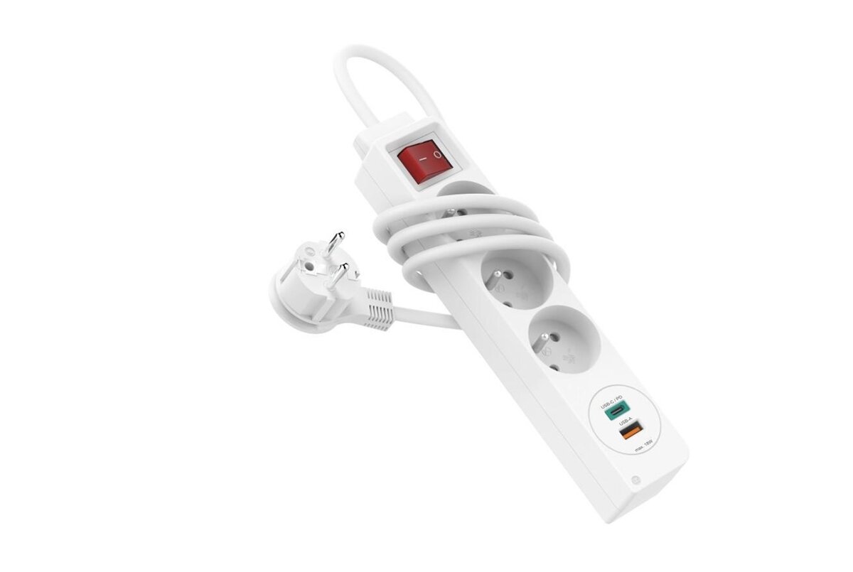 zdjęcie listwy zasilającej z szybkim ładowaniem USB.