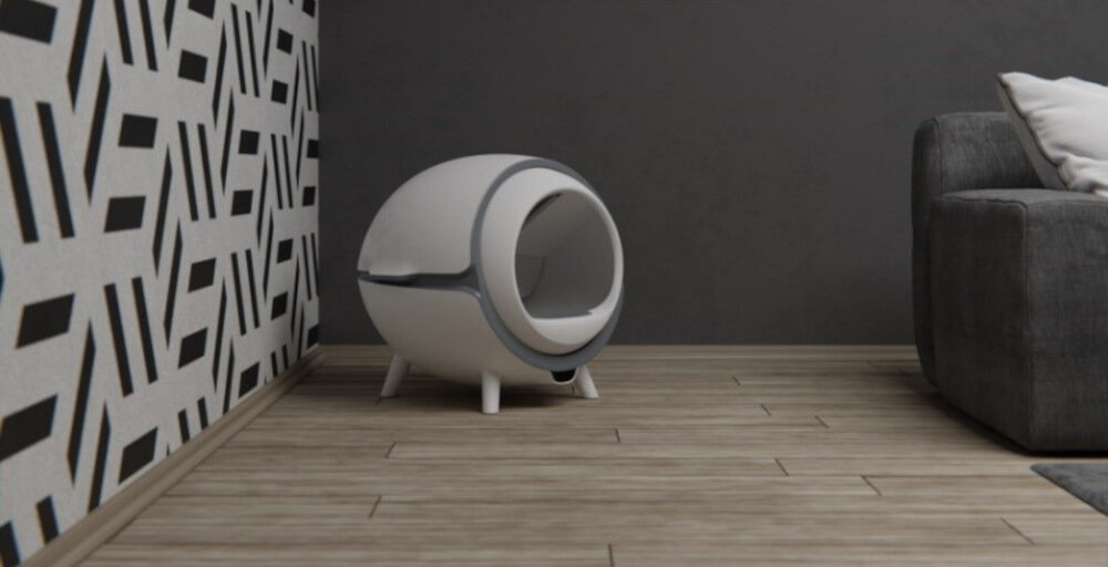 Kuweta dla kota TESLA Smart Cat Toilet TSL-PC-C101 mierzenie kontrola parametry komfort śledzenie nawyki monitorowanie zakres pomiar waga śledzenie ułatwienie aplikacja