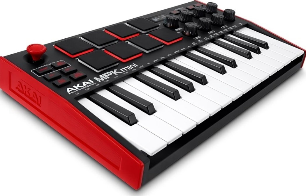 Klawiatura sterująca AKAI MPK Mini MK3 zabawa subskrybcja produkcja klawisze sample pokrętło joystick
