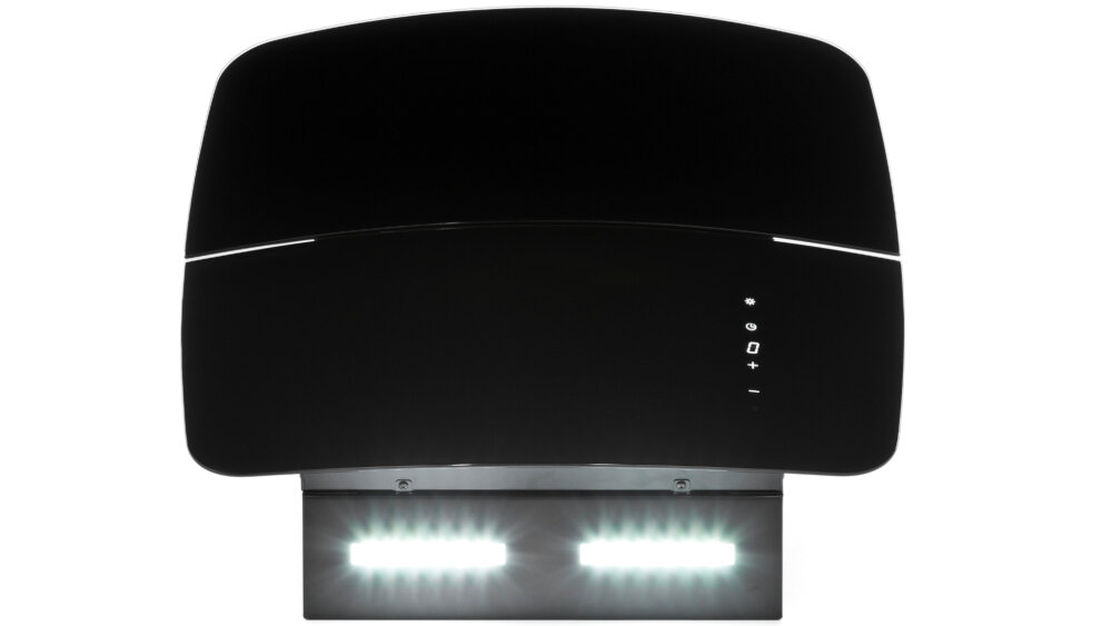 Okap VDB GTV 60 Automat Czarny - Oświetlenie