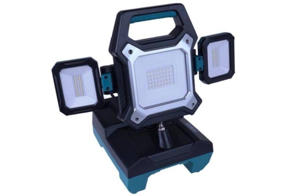 DEDRA 142910 praca remont wykończenia akumulatorowa lampa warsztatowa aluminiowy korpus tworzywo temperatura odporność deszcz upadki zagniecenia