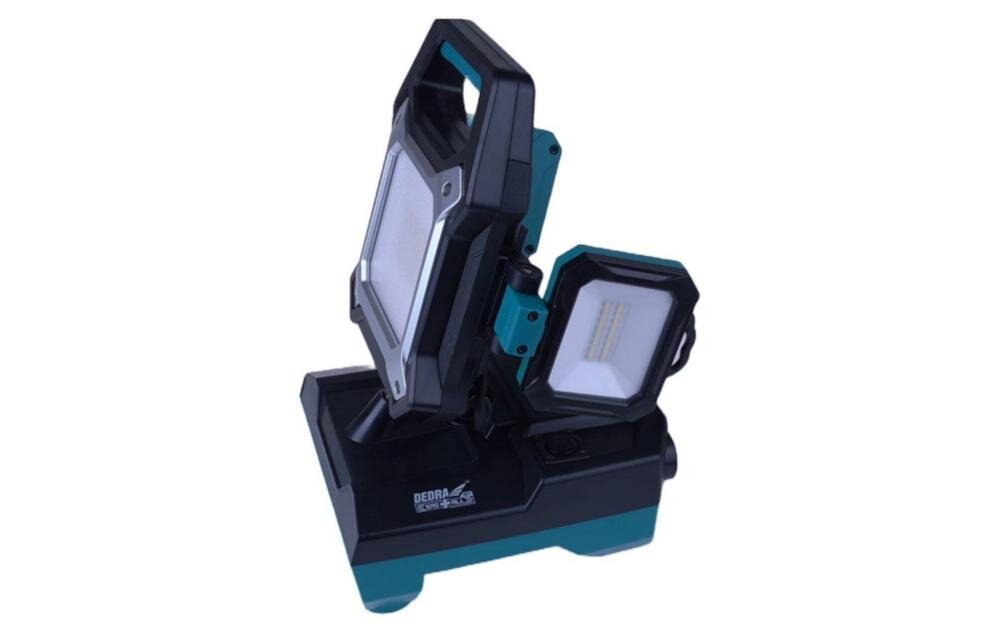 DEDRA DED6907HL lampa warsztatowa mocny strumień światło LED diody lumeny kąt świecenie regulowana głowica temperatura barwa hak statyw kemping piknik