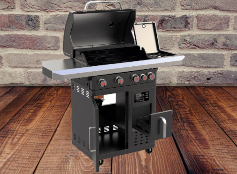 Grill gazowy LANDMANN Fryton Cook PTS 4.1 05157 Praktyczny system rusztow mozliwosci kulinarne