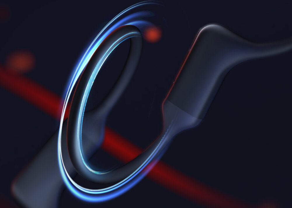 Słuchawki nauszne HAYLOU PurFree BC01 Czarny przewodnictwo kostne bezprzewodowe wygoda stabilność