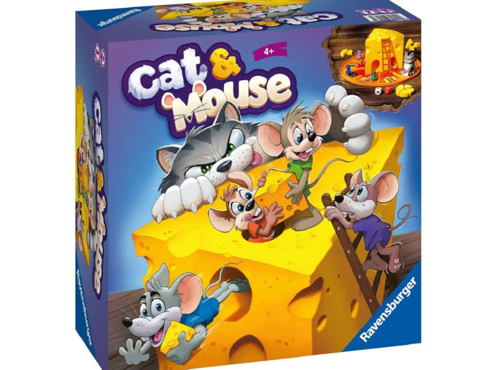 Gra planszowa RAVENSBURGER Cat & Mouse 24563 wykonana z bezpiecznych materialow