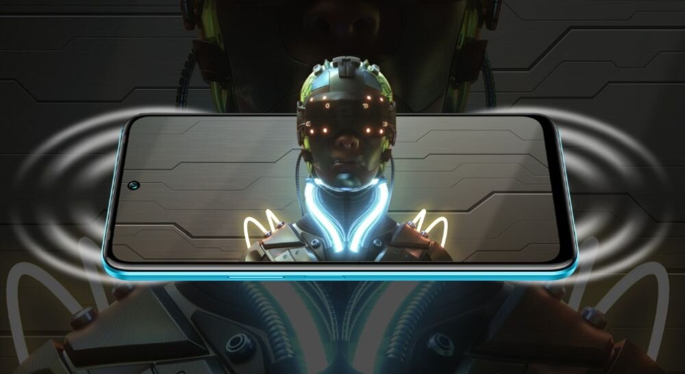 Smartfon INFINIX Hot 12 Play  ekran bateria aparat procesor ram pamięć pojemność rozdzielczość zdjęcia filmy opis dane cechy blokady system łączność wifi bluetooth obudowa szkło odporność porty muzyka transfer sieć przekątna matryca waga czujniki