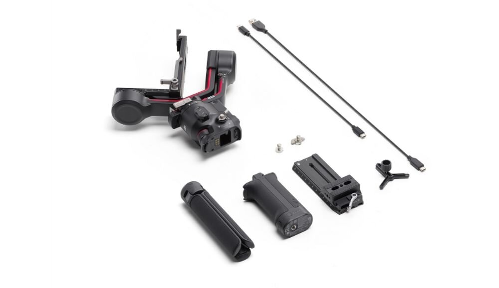 Gimbal DJI RS 3 fotografia stabilizacja nagrywanie żyroskop uchwyt zasilanie ładowanie bateria tryby przyciski złącza porty kompatybilność udźwig wykonanie pojemność