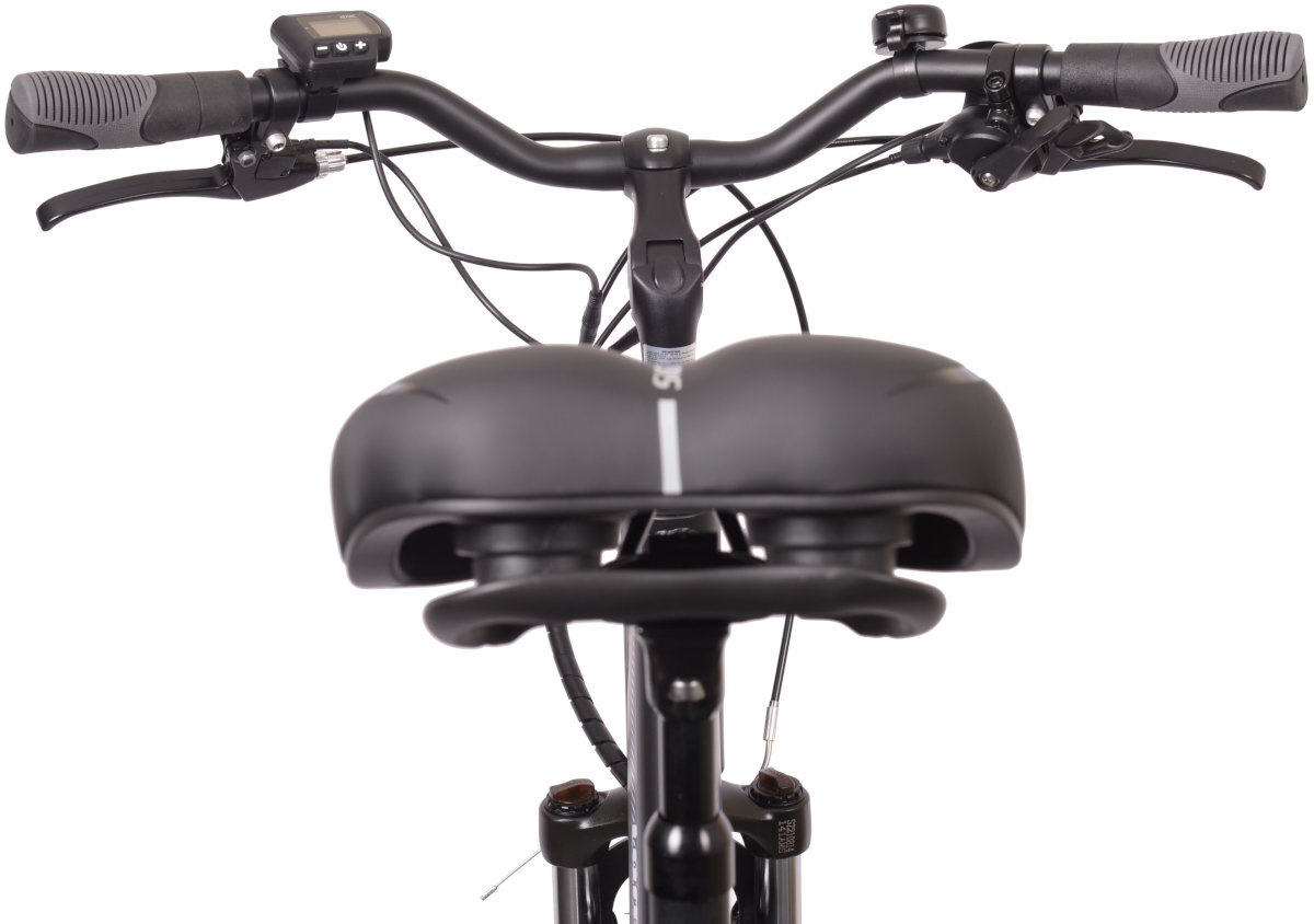 ROWER ELEKTRYCZNY MIEJSKI LOMBARDO TORINO SPORT 28 CZARNO-BIAŁY D46 18 wyposazenie zestawu