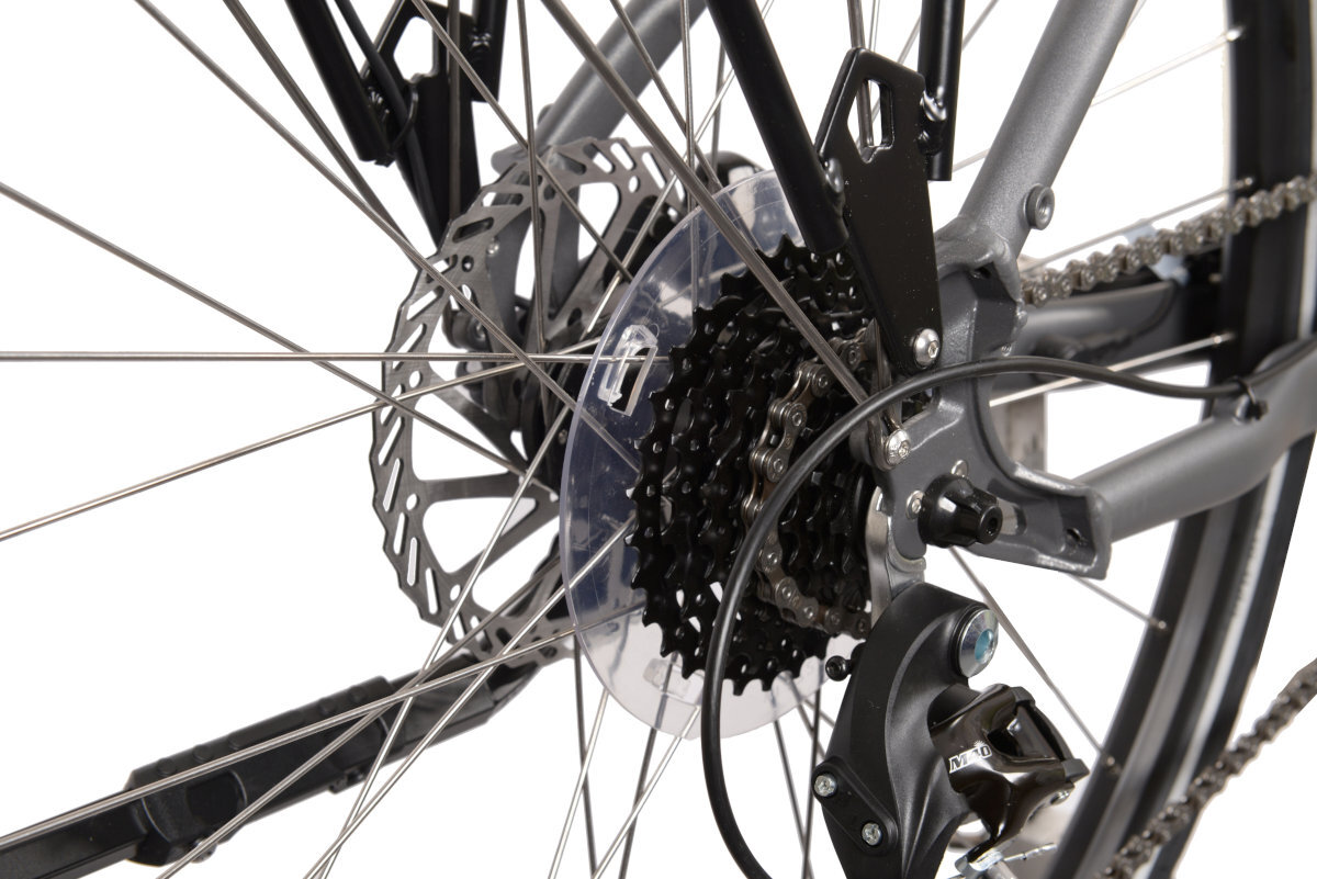 ROWER ELEKTRYCZNY TREKKING LOMBARDO MARATEA 28 TYTAN-CZARNY D48 19 praktyczne przerzutki