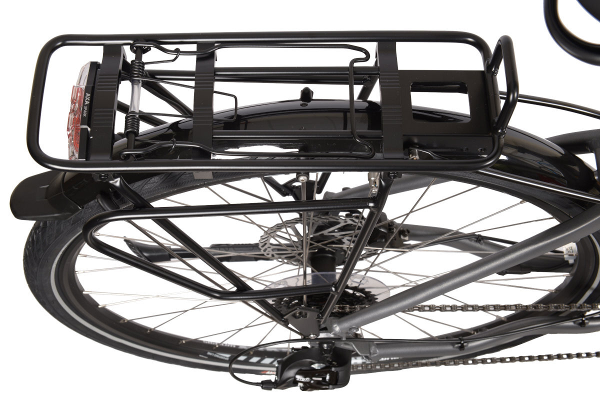 ROWER ELEKTRYCZNY TREKKING LOMBARDO MARATEA 28 TYTAN-CZARNY D48 19 funkcjonalny bagaznik