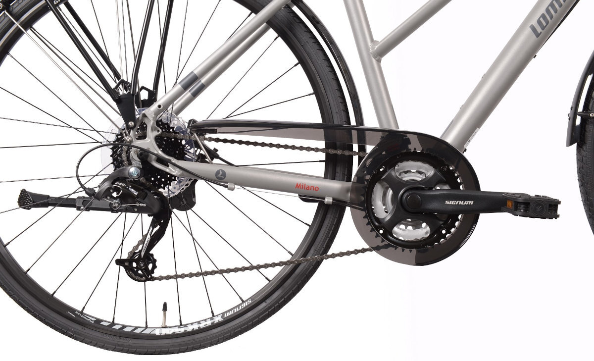 ROWER LOMBARDO MILANO 28 SZARY-ANTRACYT D43 17 Z KOSZEM duze kola