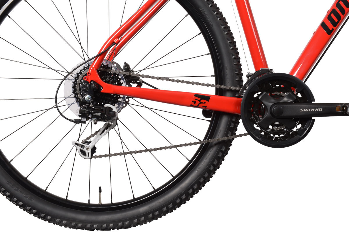 Rower gorski MTB LOMBARDO Sestriere 350 U20 29 cali Czerwono-czarny kolo opona