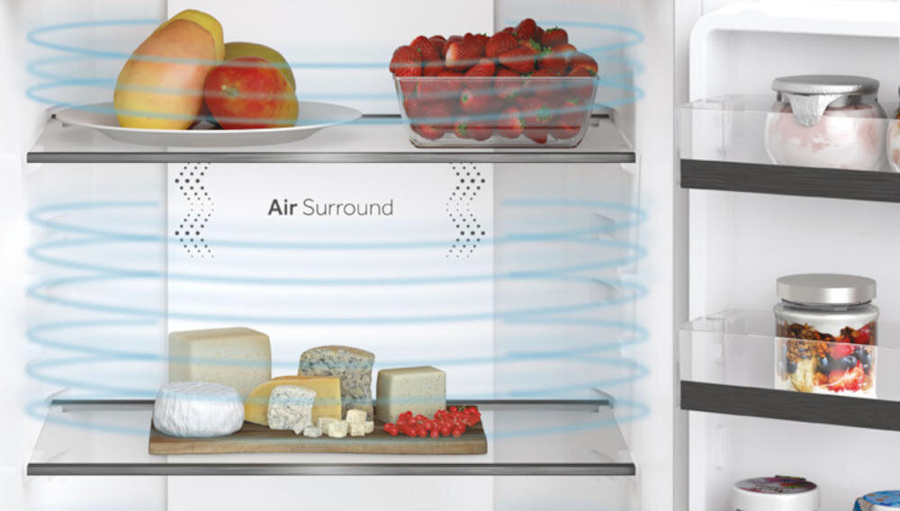 HAIER HE 1855 BCMW lodówka smak soczystość technologia air surround powietrze