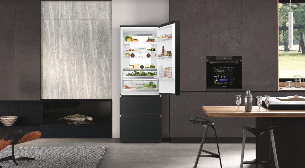 LODÓWKA HAIER HTW7720ENPT 3D,BLACK DayLight