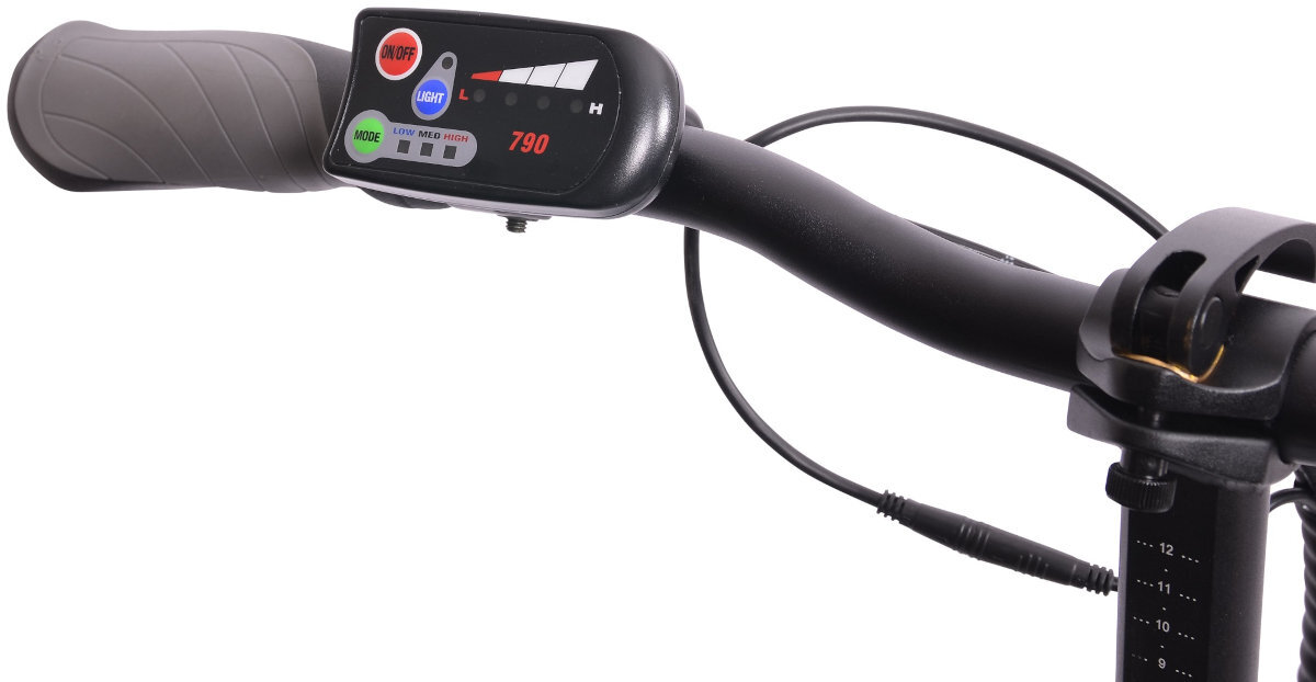 ROWER ELEKTRYCZNY SKŁADANY ARGENTO PIUMA PLUS 20 CZARNO-NIEBIESKI U42 16,5 wyswietlacz