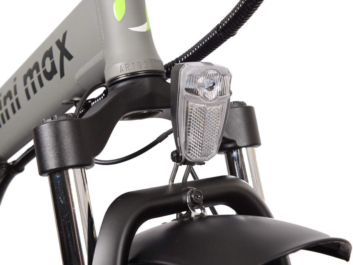 ROWER ELEKTRYCZNY SKŁADANY ARGENTO FAT MINI MAX RED 20 SZARO-CZERWONY U42 16,5 oswietl sobie droge