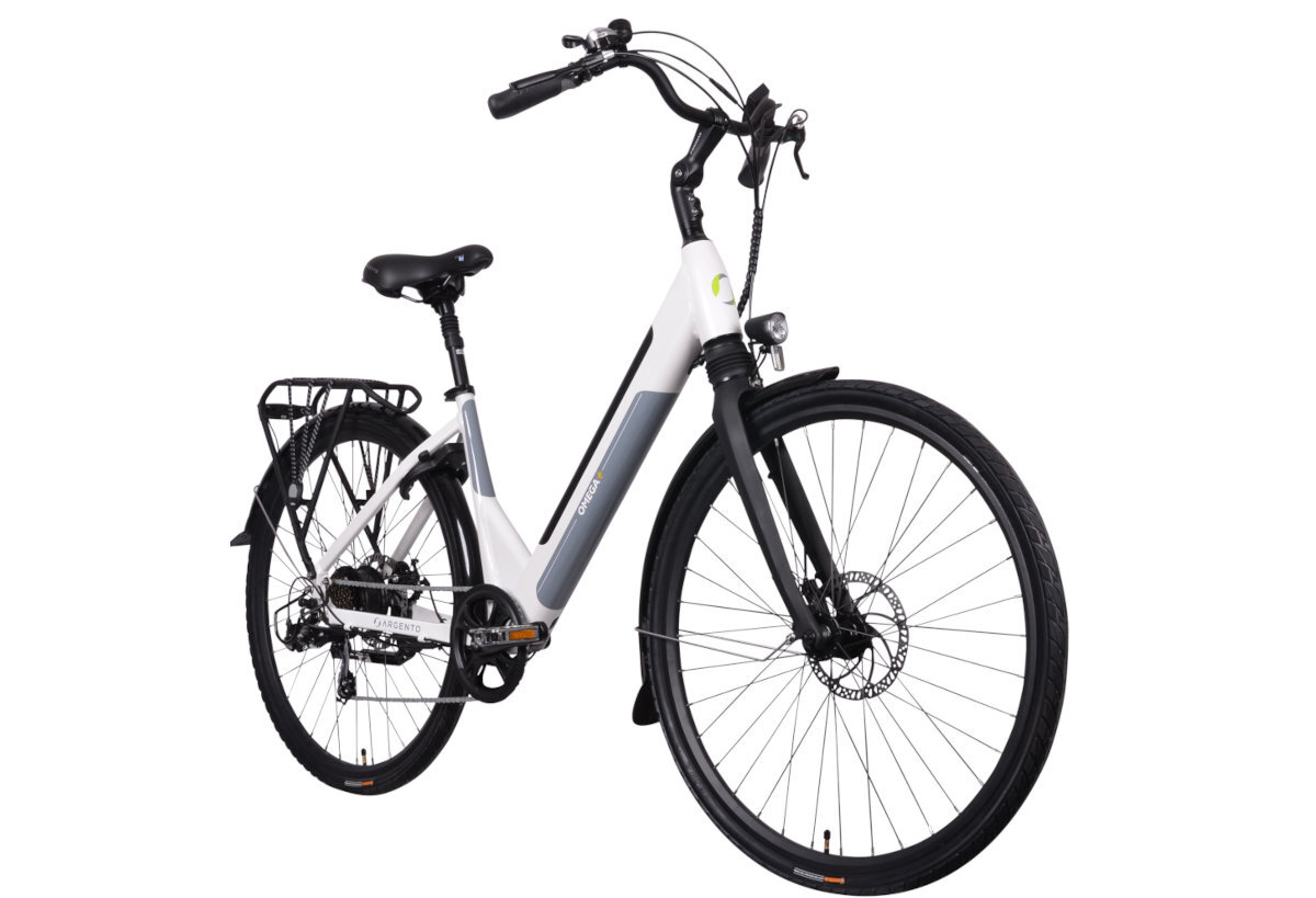 ROWER ELEKTRYCZNY MIEJSKI ARGENTO E-BIKE OMEGA PLUS 28 BIAŁO-CZARNY-SZARY D44 17 zestaw