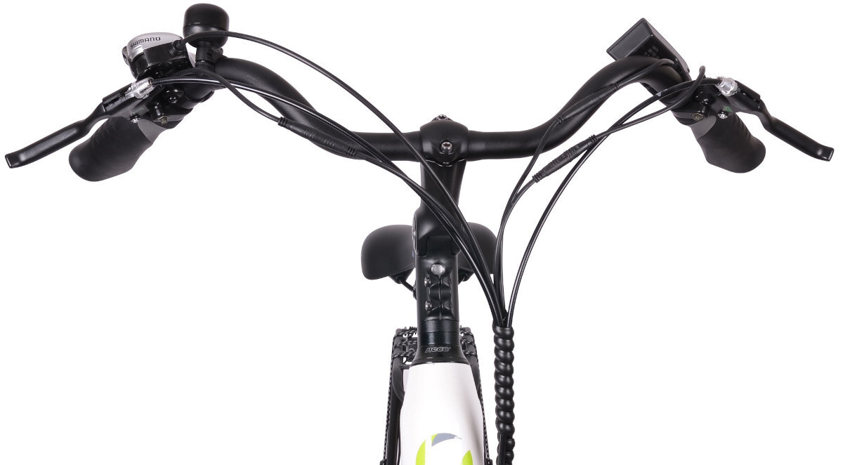 ROWER ELEKTRYCZNY MIEJSKI ARGENTO E-BIKE OMEGA PLUS 28 BIAŁO-CZARNY-SZARY D44 17 wspornik kierownicy