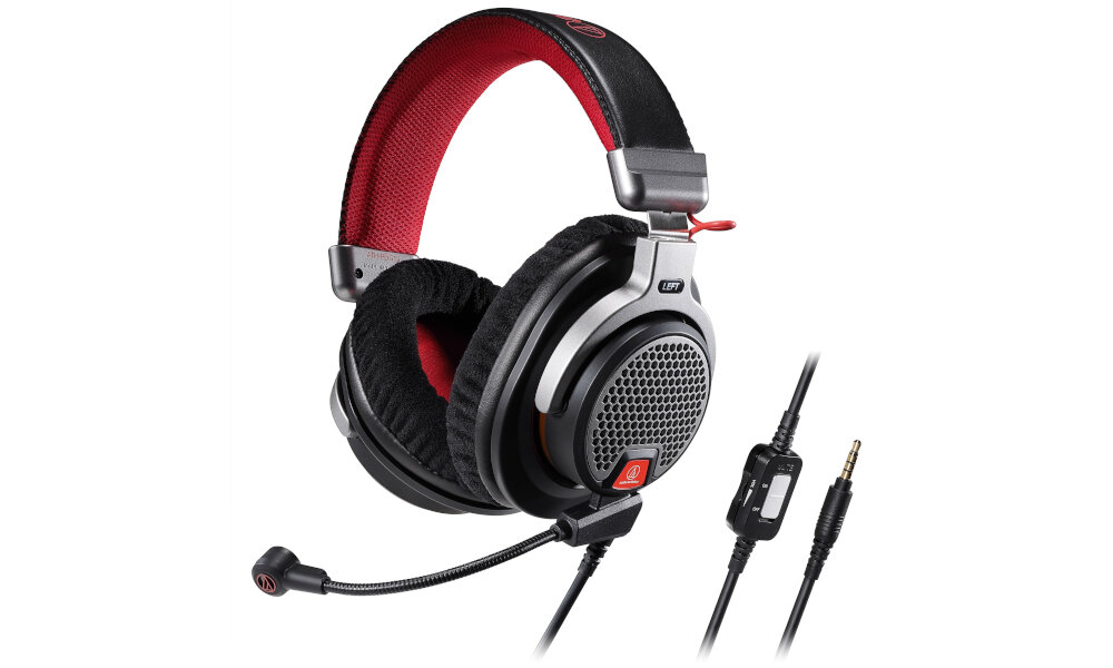 Słuchawki AUDIO-TECHNICA ATH-PDG1A  aktwyna redukcja szumów  jakość wykonanie przetworniki  łączność mikrofon regulacja głośność nauszniki pałąk regulacja