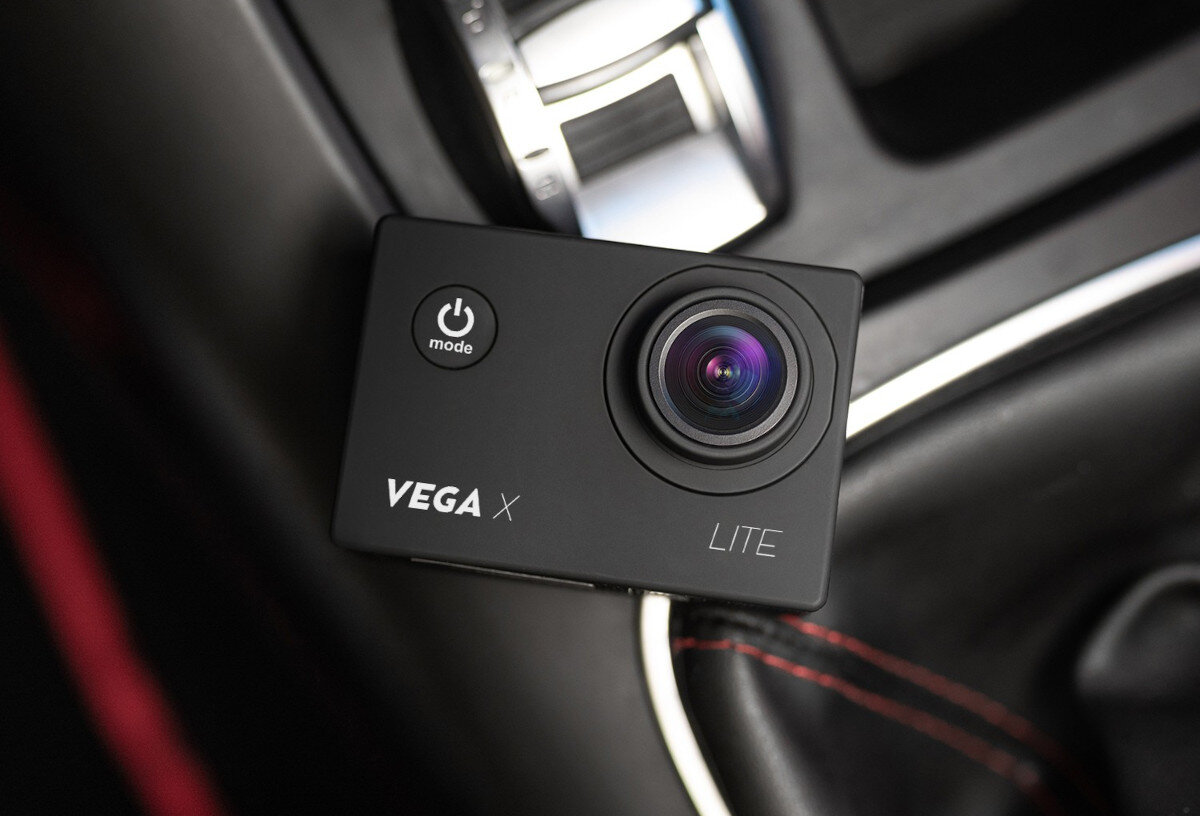 Kamera sportowa NICEBOY Vega X Lite Czarny funkcje nagrywanie w pętli przycisk