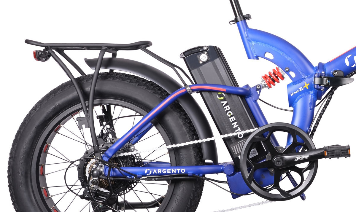 ROWER ELEKTRYCZNY SKŁADANY ARGENTO FAT BI MAX XL PLUS 20 NIEBIESKI D44 17 blotniki