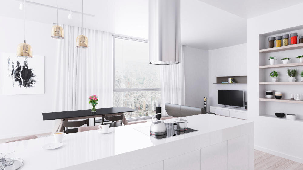 GLOBALO Cylindro Isola 39.6 stylistyka ponadczasowość materiały stal lakierowana mat stylistyka design kuchnia