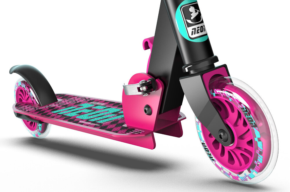 Hulajnoga dla dzieci YVOLUTION Neon Apex uchwyty kierownica komfort konstrukcja