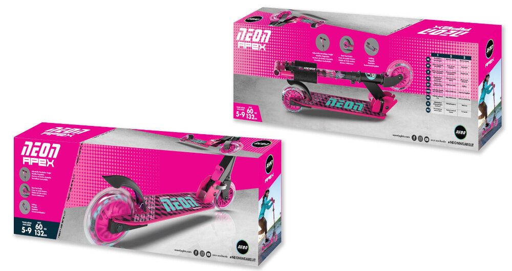 Hulajnoga dla dzieci YVOLUTION Neon Apex jakość dokładność kolory