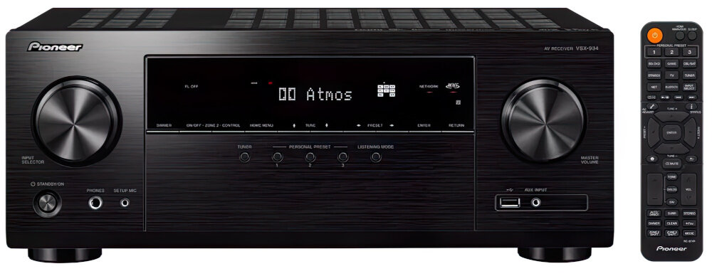 Kino domowe PIONEER VSX-935B + TAGA TAV-607  - amplituner